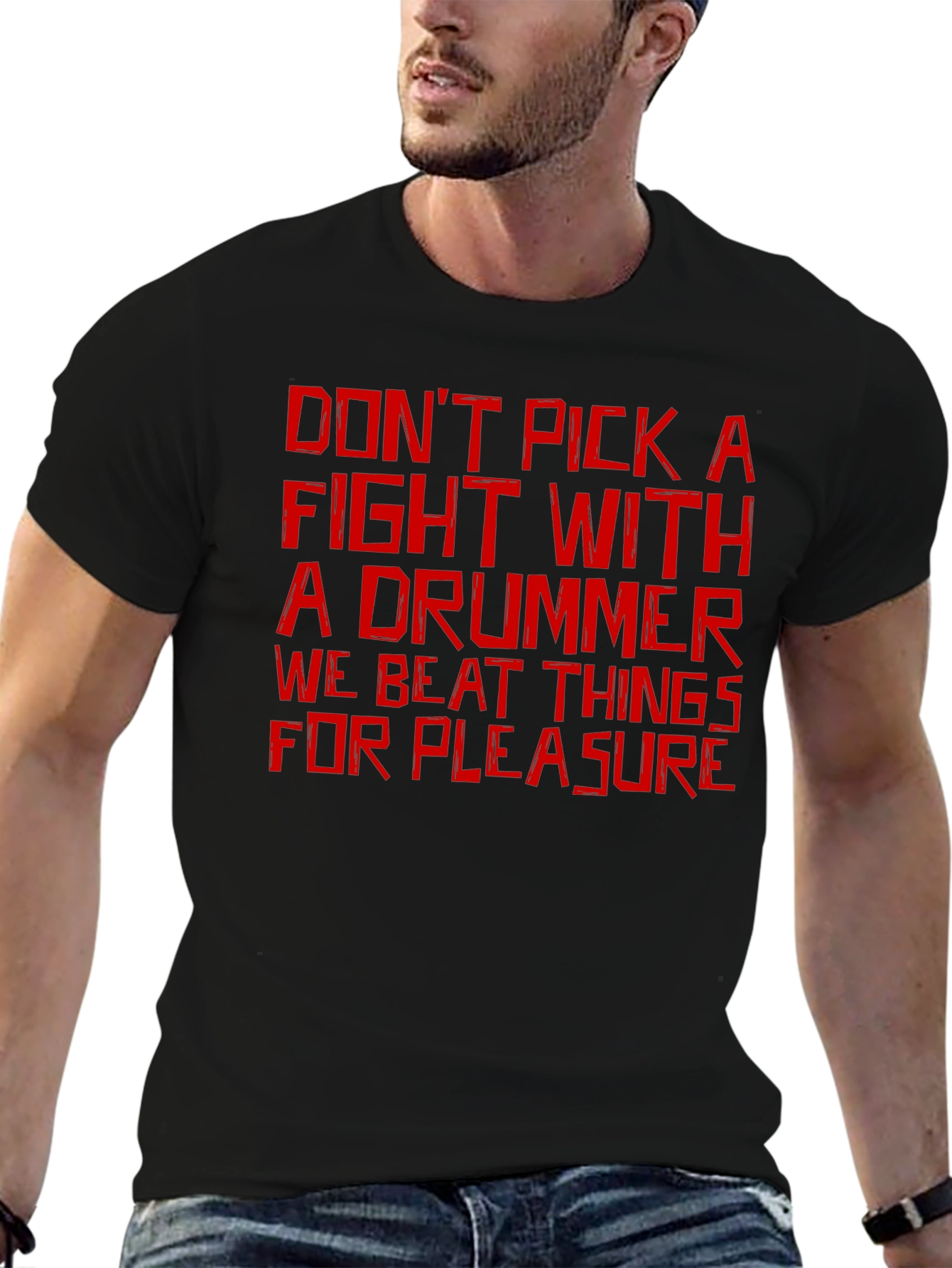 Dont Pick a Fight Drummer T-Shirt