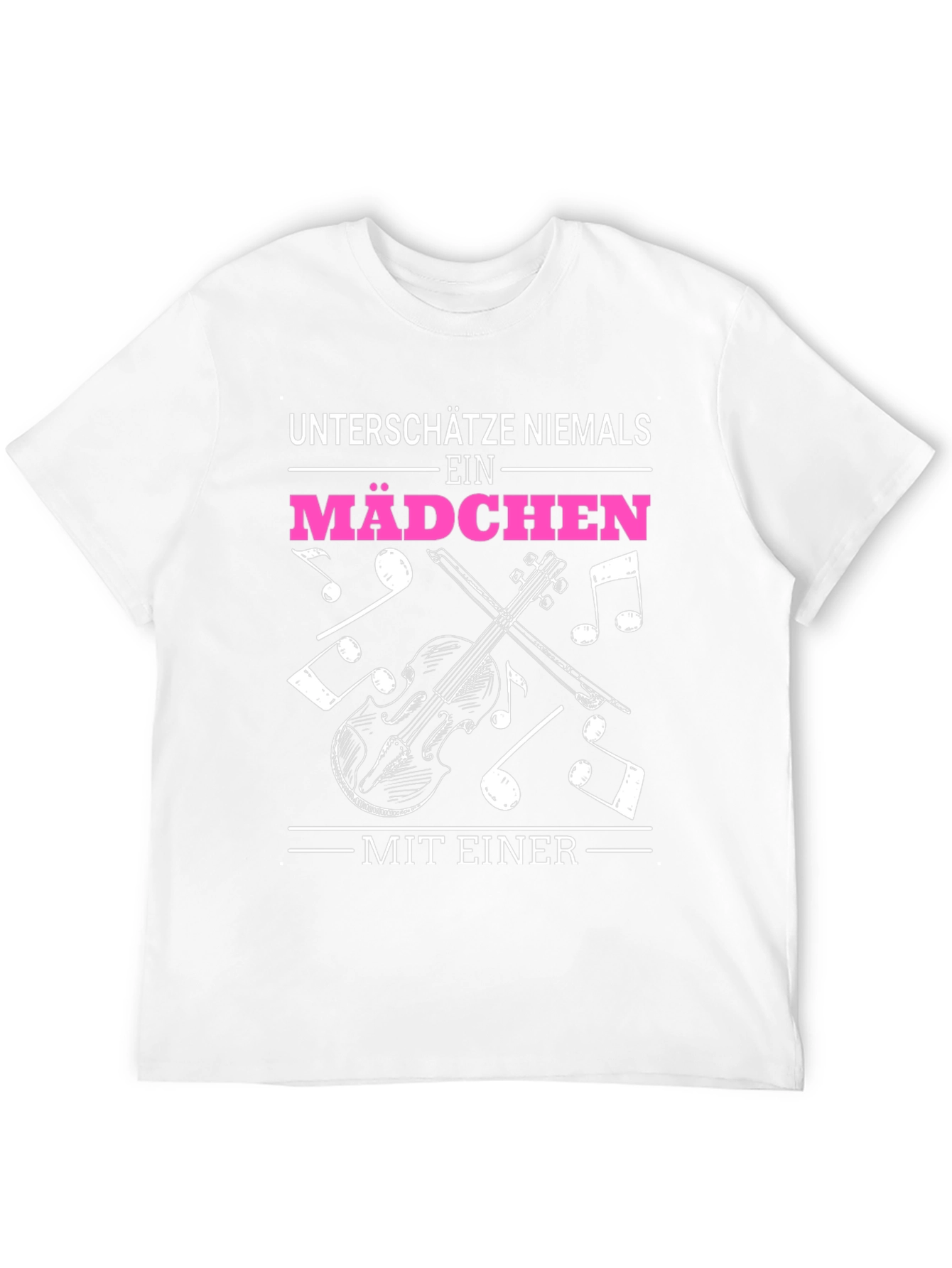 Violin Girls Black Graphic T-Shirt
