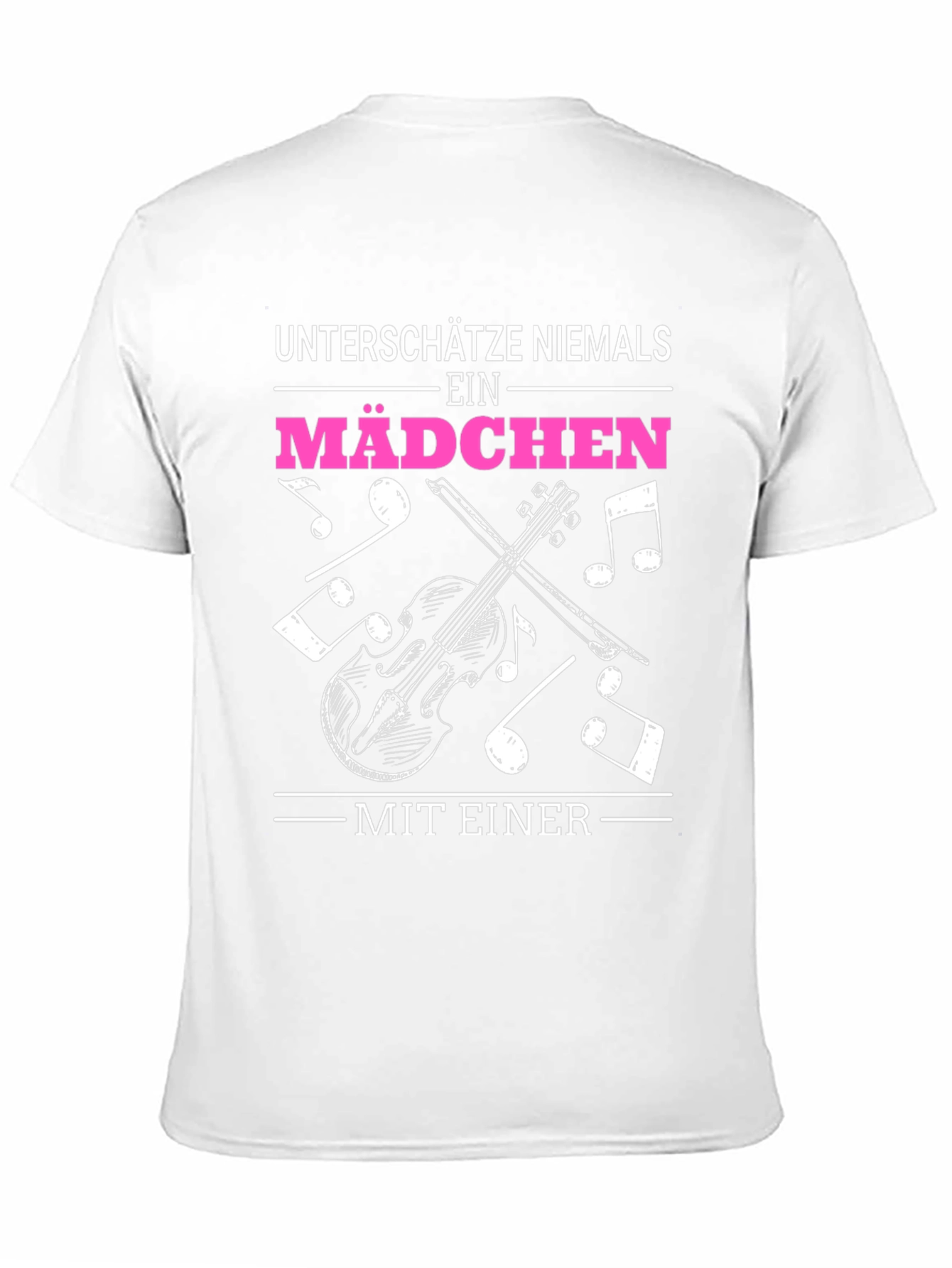 Violin Girls Black Graphic T-Shirt