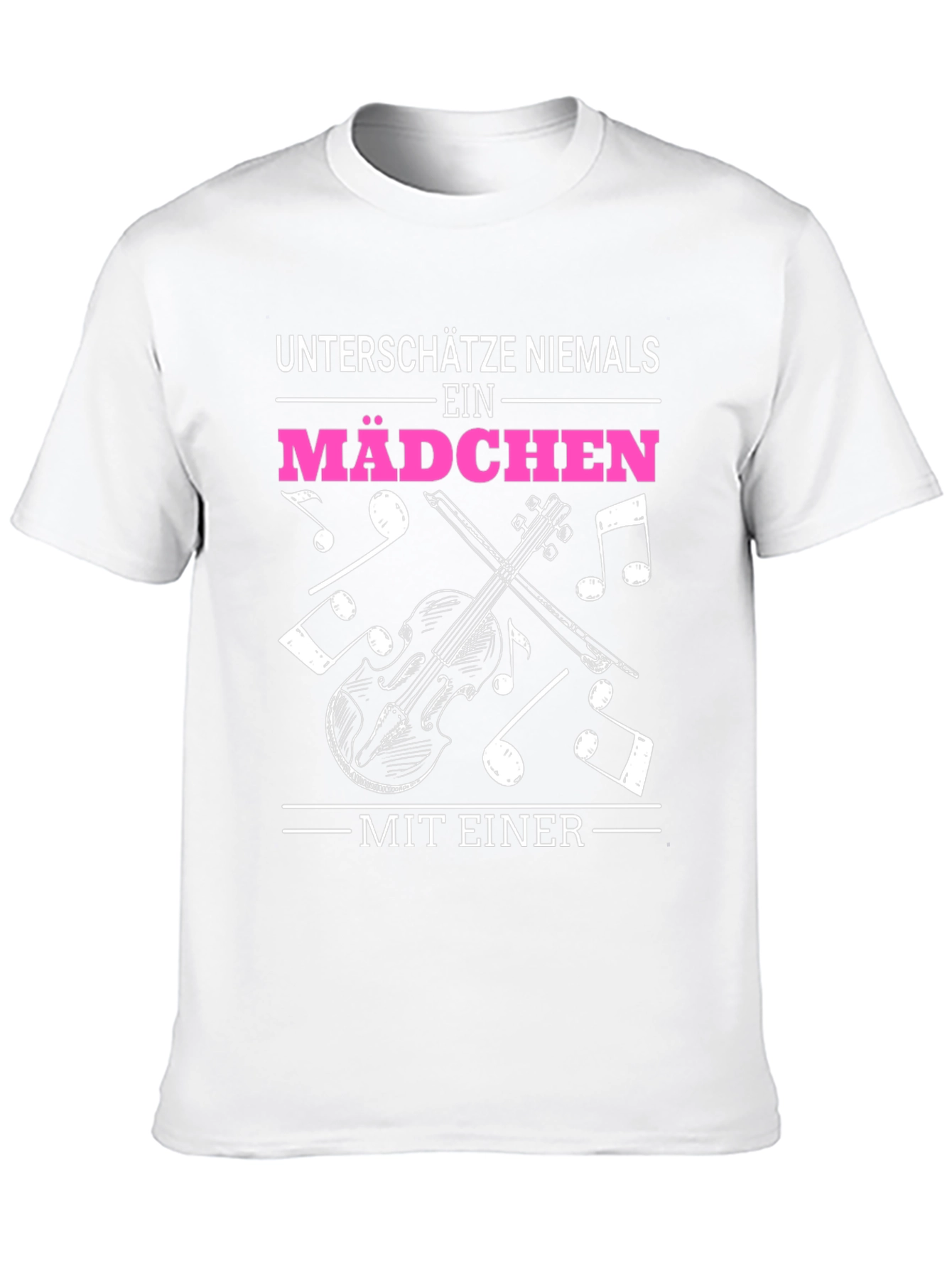 Violin Girls Black Graphic T-Shirt
