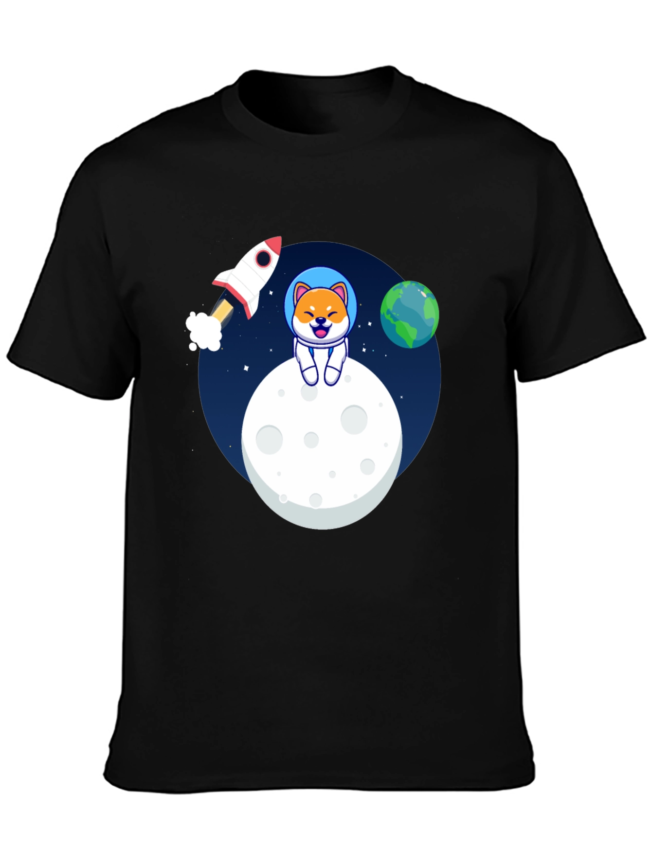 Shiba Inu Astronaut T-Shirt – Cute Space Dog Graphic Tee