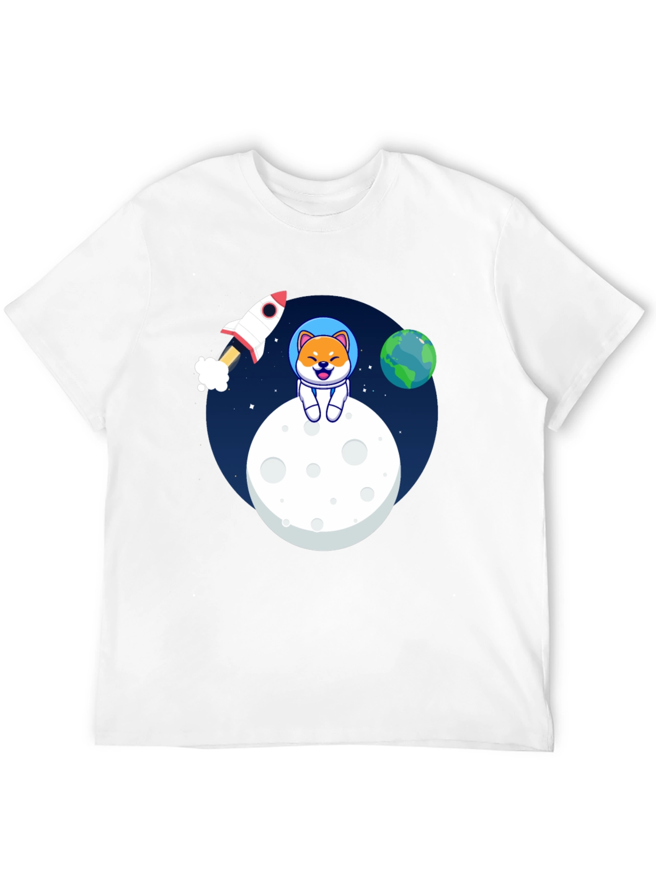 Shiba Inu Astronaut T-Shirt – Cute Space Dog Graphic Tee