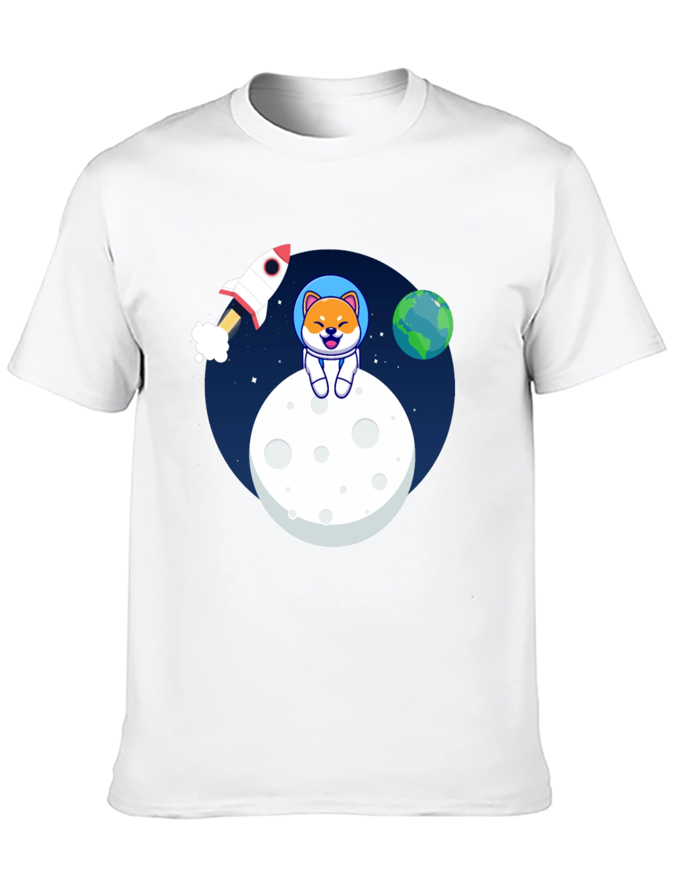 Shiba Inu Astronaut T-Shirt – Cute Space Dog Graphic Tee