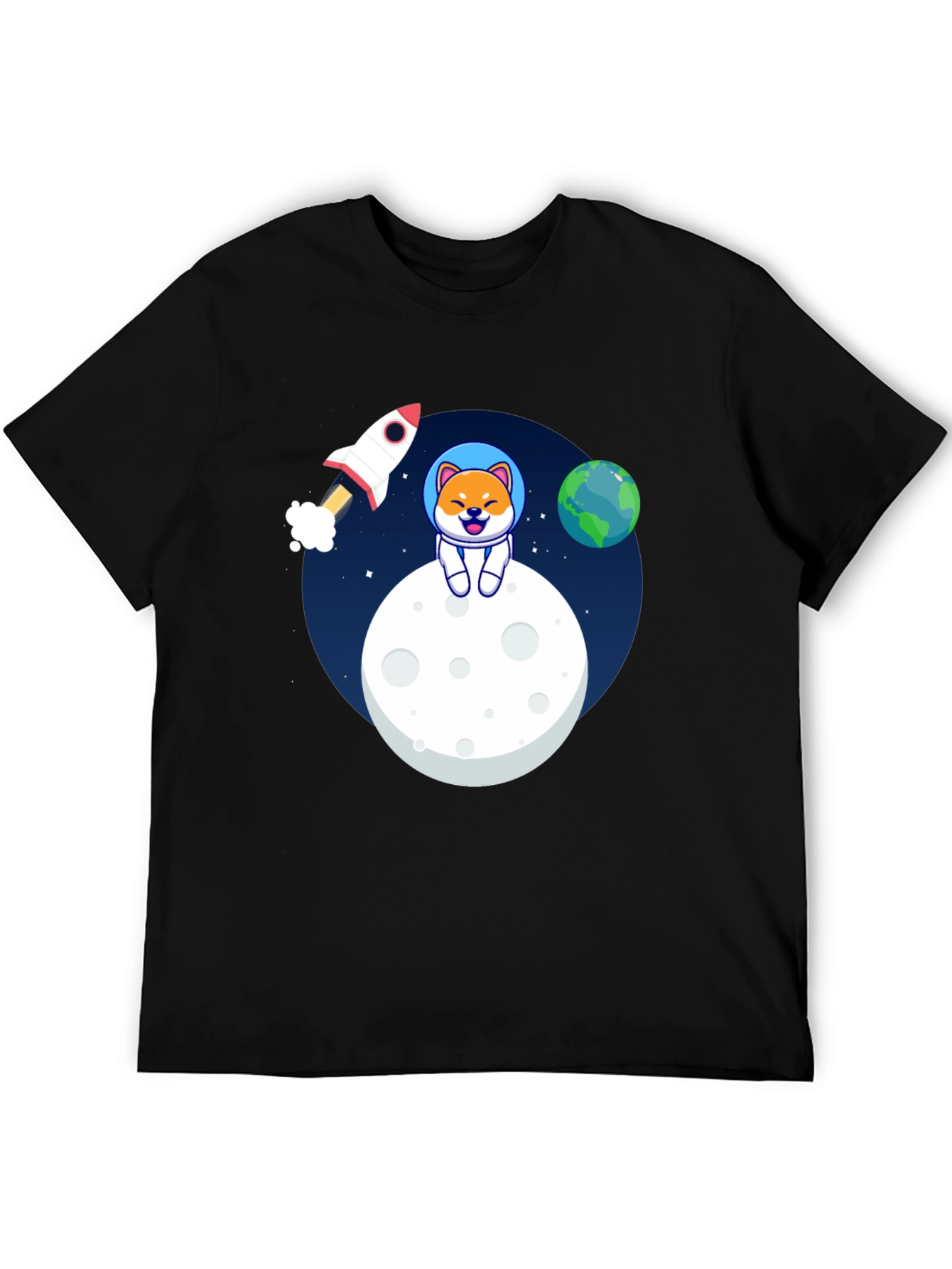 Shiba Inu Astronaut T-Shirt – Cute Space Dog Graphic Tee