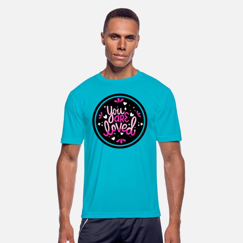 'You Are Loved' Message on Black Background