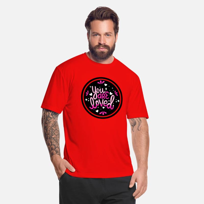 'You Are Loved' Message on Black Background