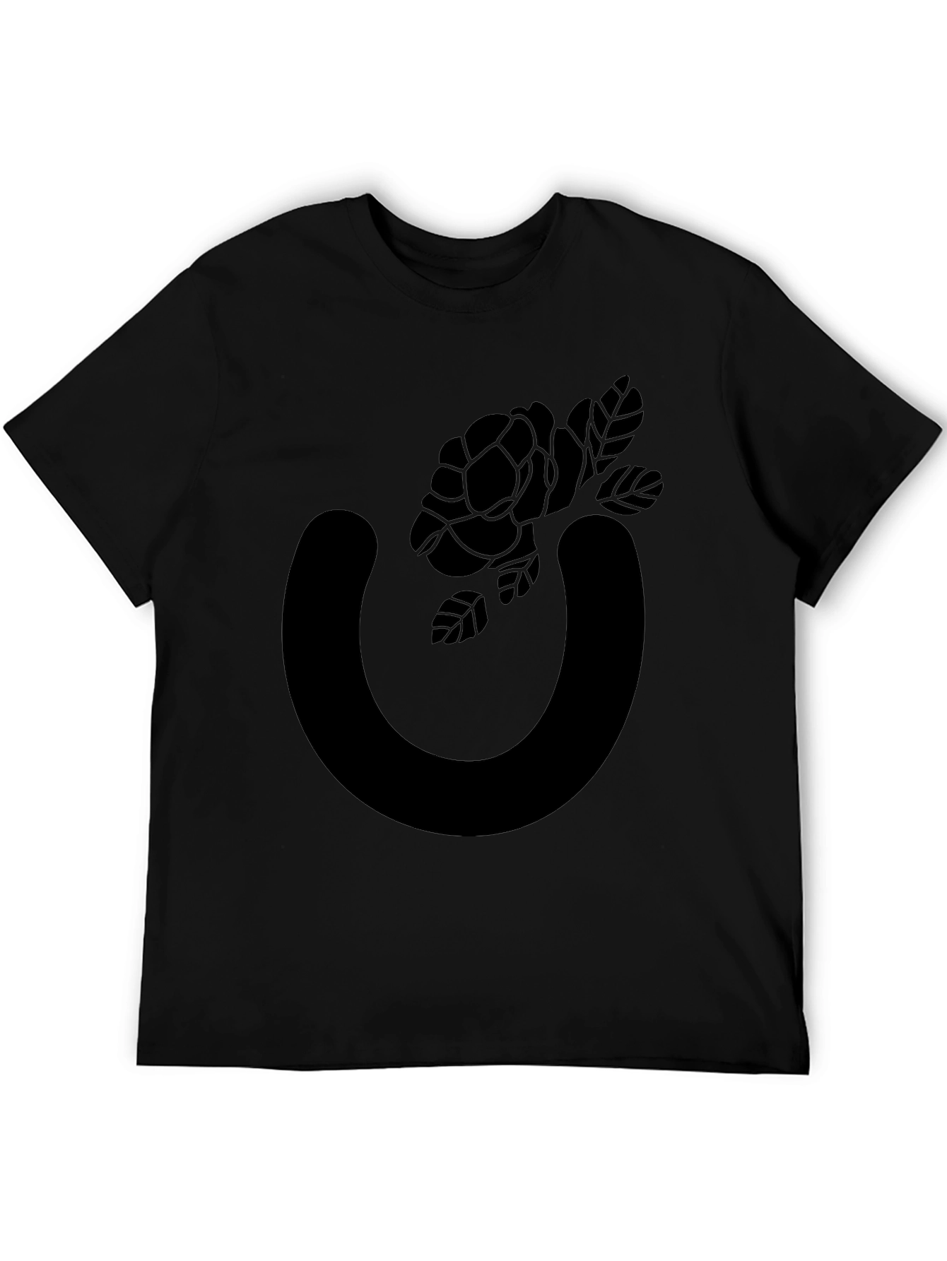 Black Rose U Graphic Tee - Stylish Casual Wear