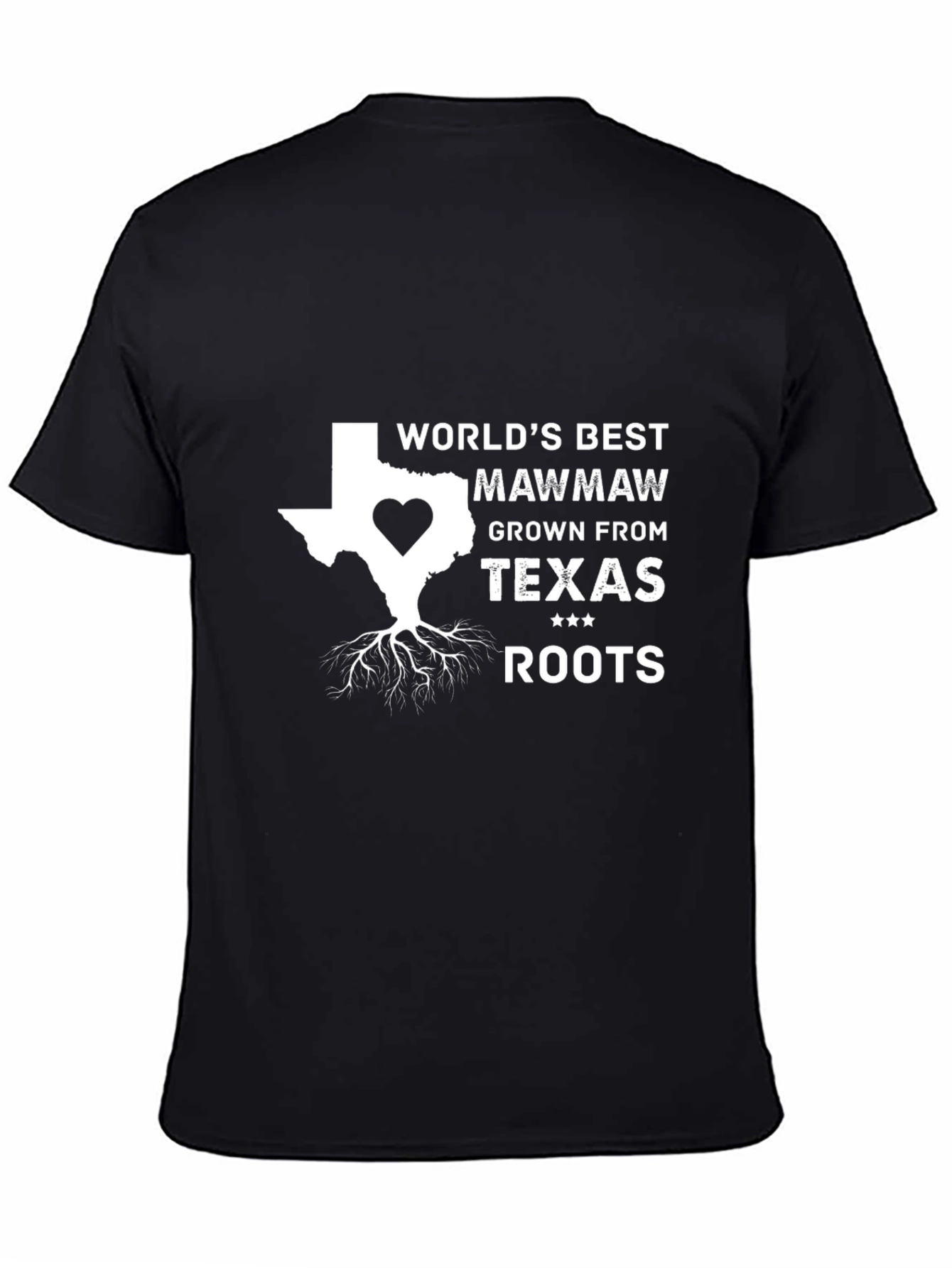 Worlds Best Mawmaw Texas Roots T-Shirt