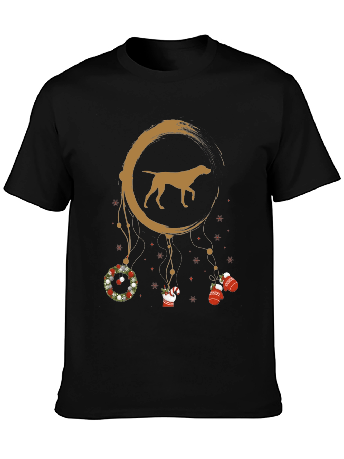Christmas Dog Dreamcatcher T-Shirt – Festive Dog Lover Tee