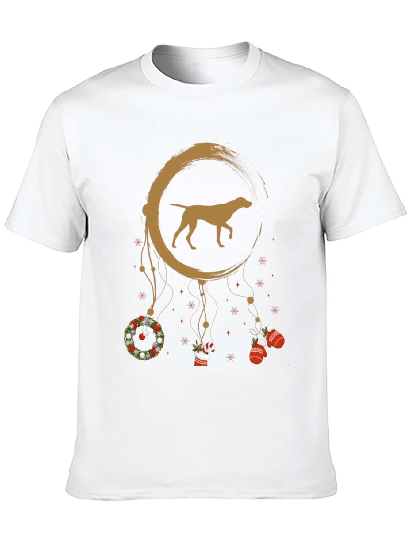 Christmas Dog Dreamcatcher T-Shirt – Festive Dog Lover Tee