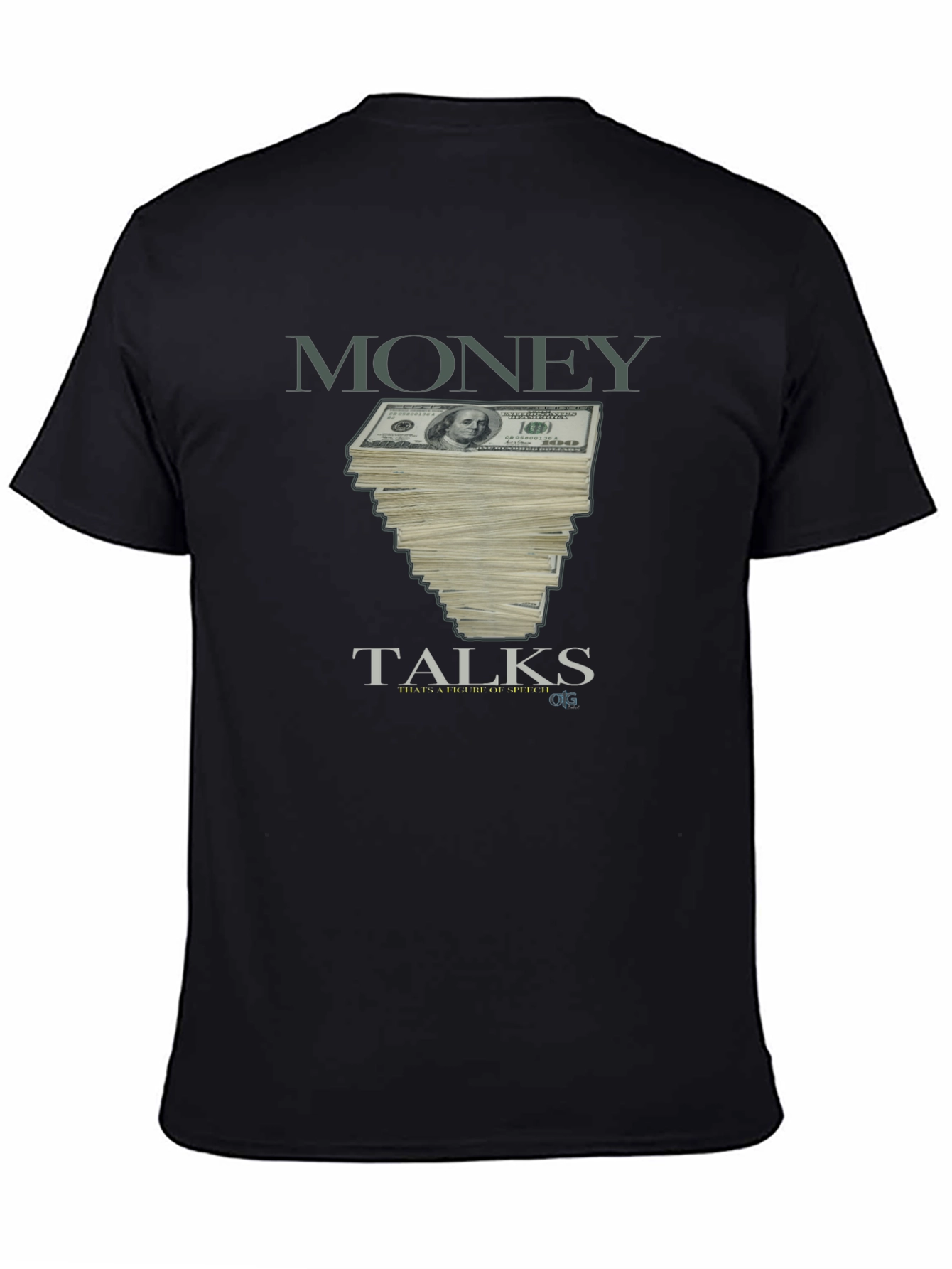Money Talks Graphic Tee - Stylish Black T-Shirt