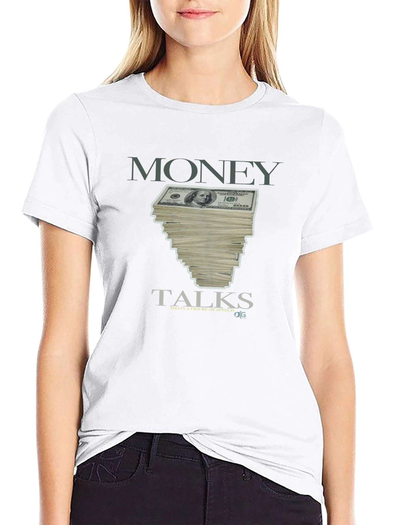 Money Talks Graphic Tee - Stylish Black T-Shirt