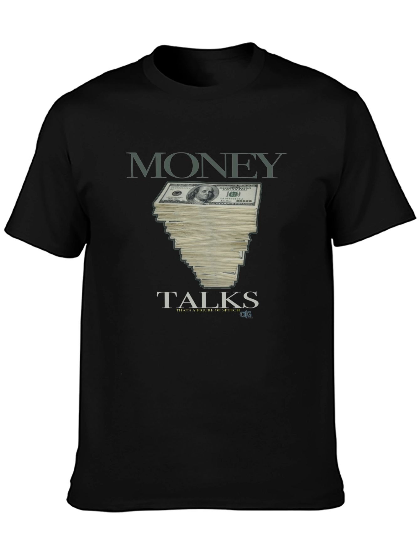 Money Talks Graphic Tee - Stylish Black T-Shirt