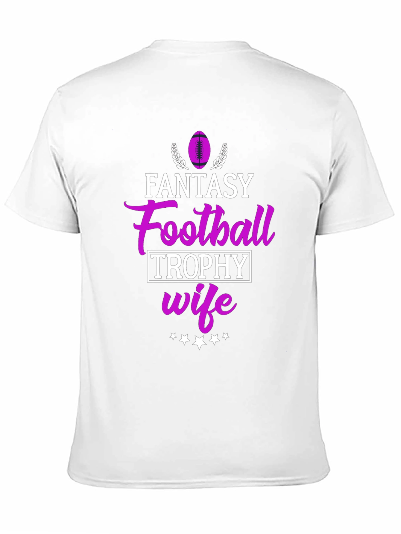Fantasy Football Trophy Wife Black T-Shirt