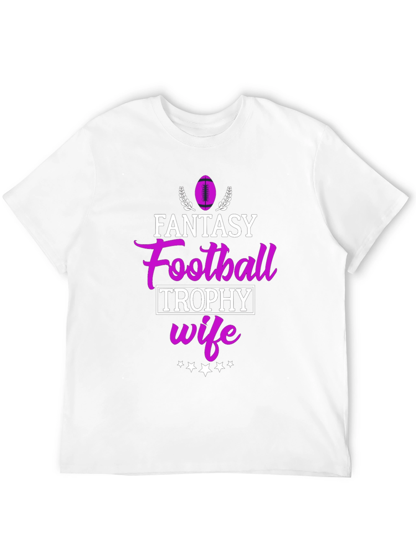 Fantasy Football Trophy Wife Black T-Shirt