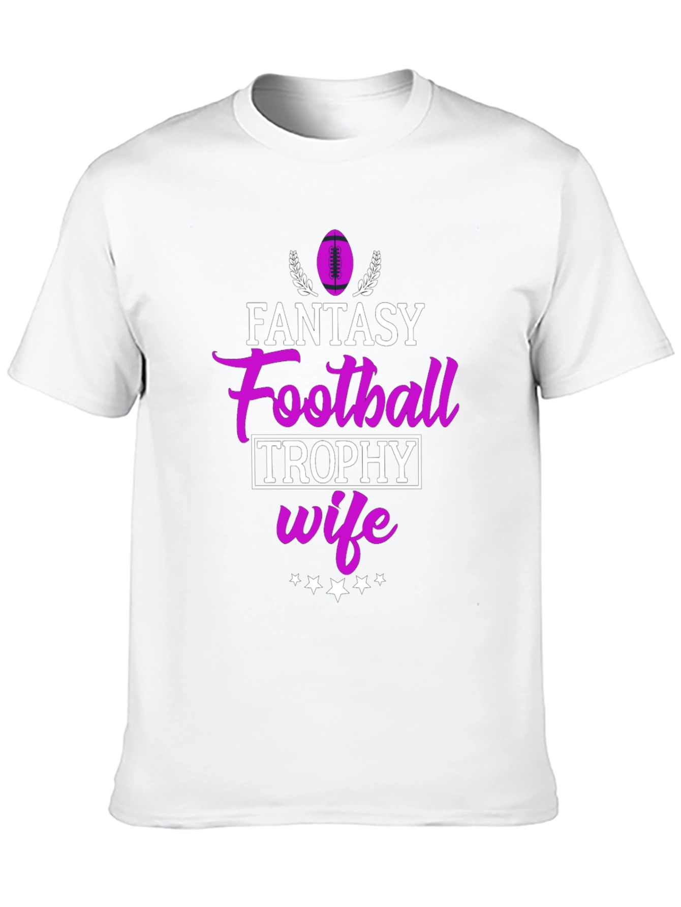 Fantasy Football Trophy Wife Black T-Shirt