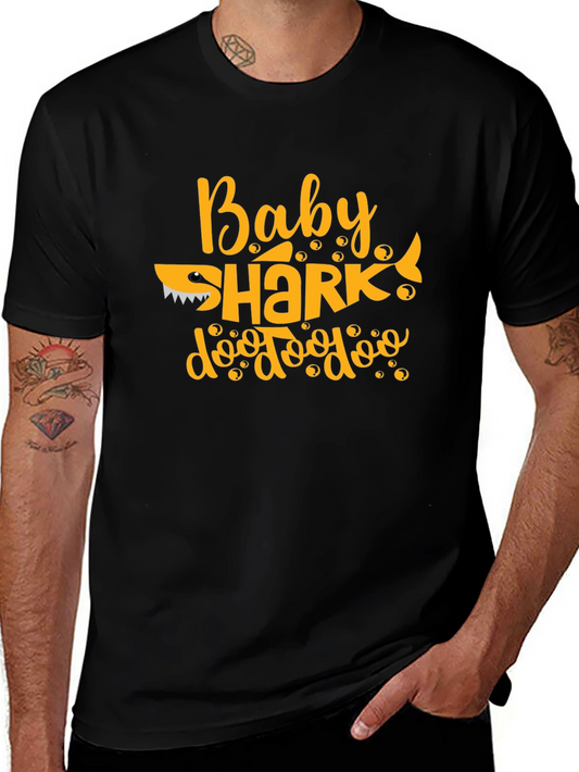 Baby Shark Black Graphic Tee