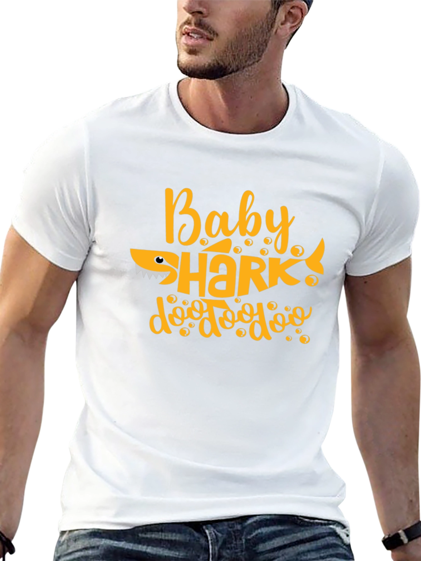Baby Shark Black Graphic Tee
