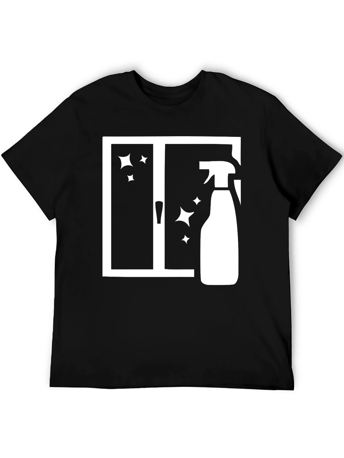 Cleaning Window T-Shirt - Funny Janitor Tee