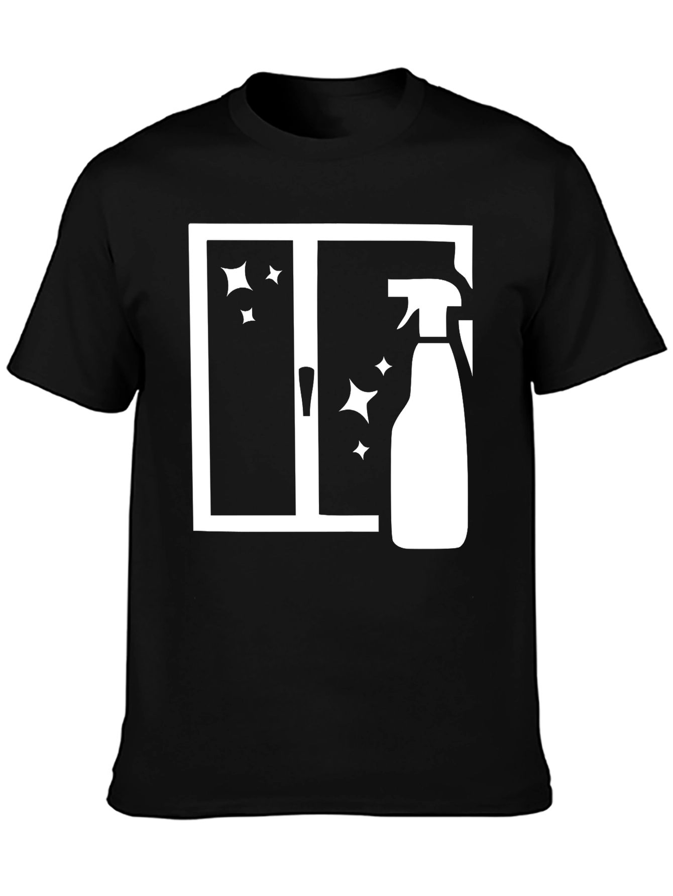 Cleaning Window T-Shirt - Funny Janitor Tee