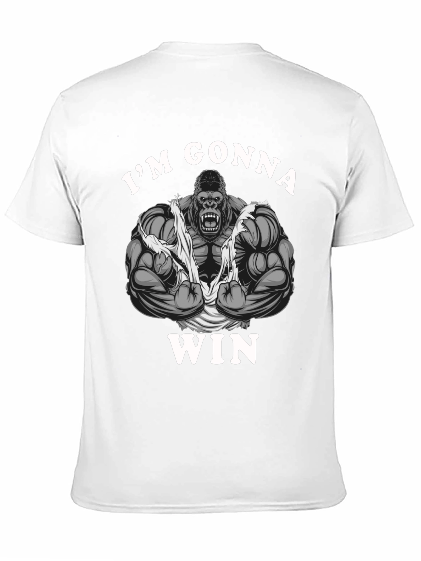 Im Gonna Win Gorilla Graphic Tee - Black