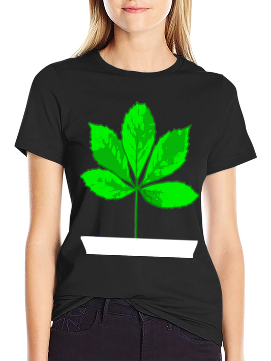 Leaf Graphic Tee - Casual Cotton T-Shirt