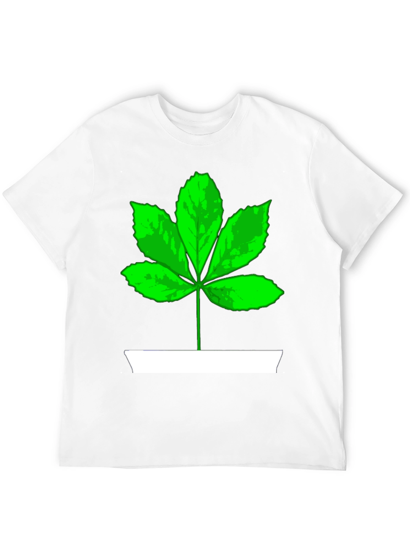 Leaf Graphic Tee - Casual Cotton T-Shirt