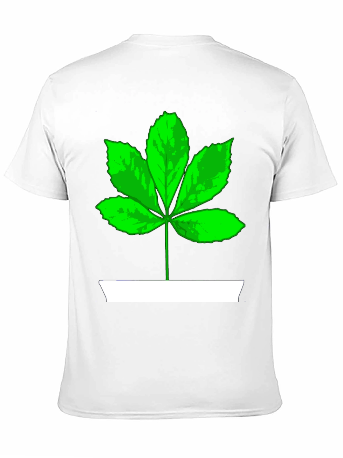 Leaf Graphic Tee - Casual Cotton T-Shirt