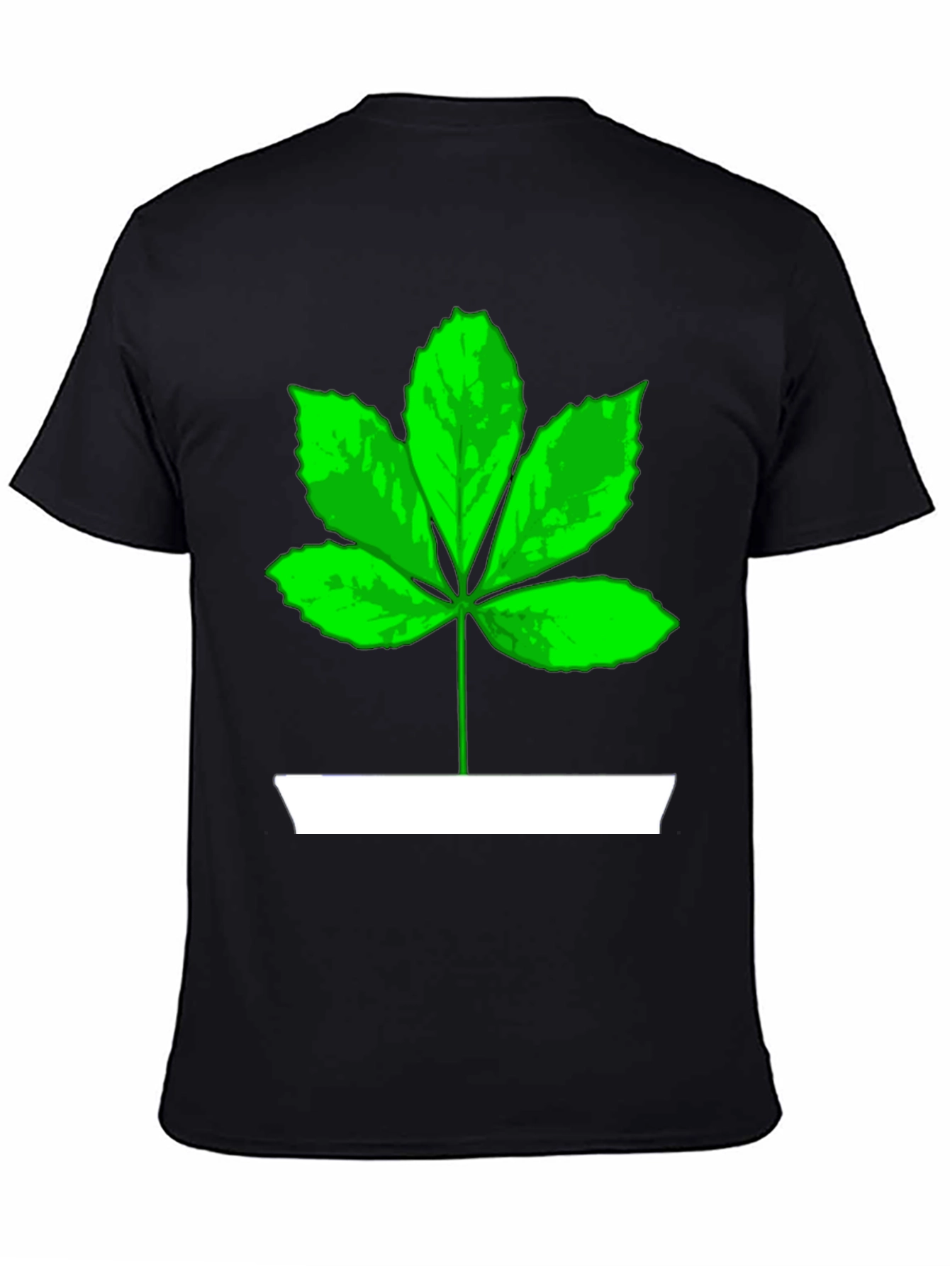 Leaf Graphic Tee - Casual Cotton T-Shirt