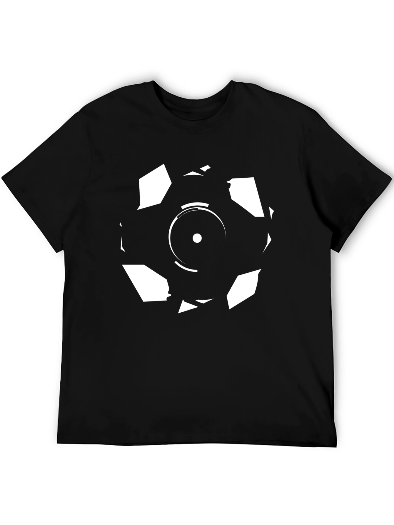 Abstract Graphic Black T-Shirt
