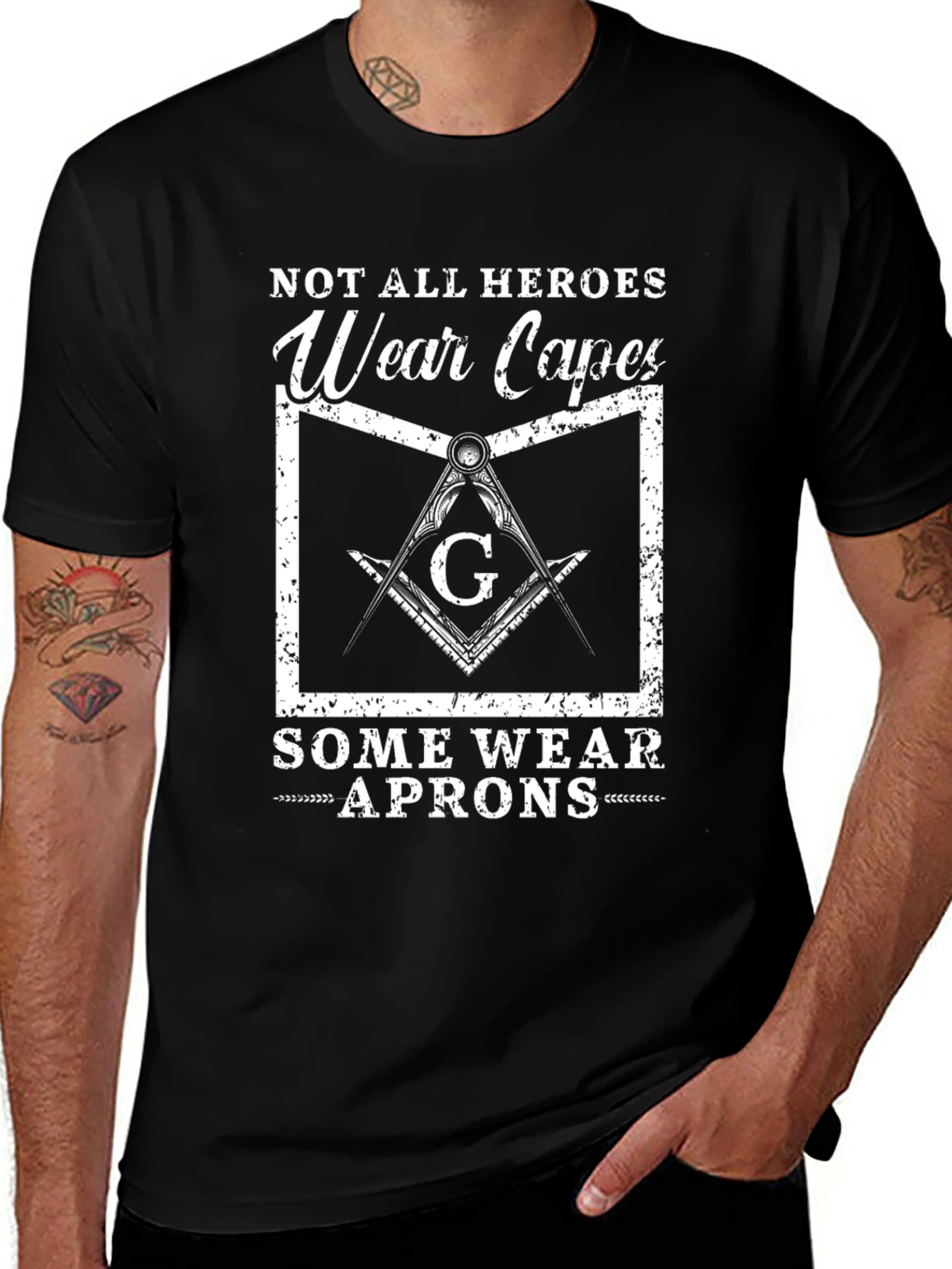 Heroes Wear Aprons Graphic T-Shirt
