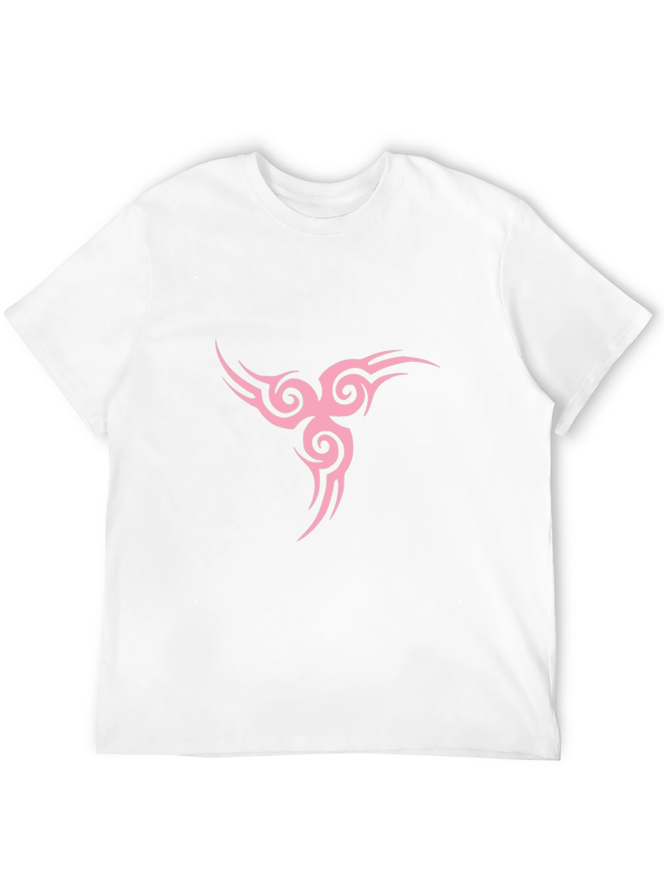 Black T-Shirt with Pink Tribal Design