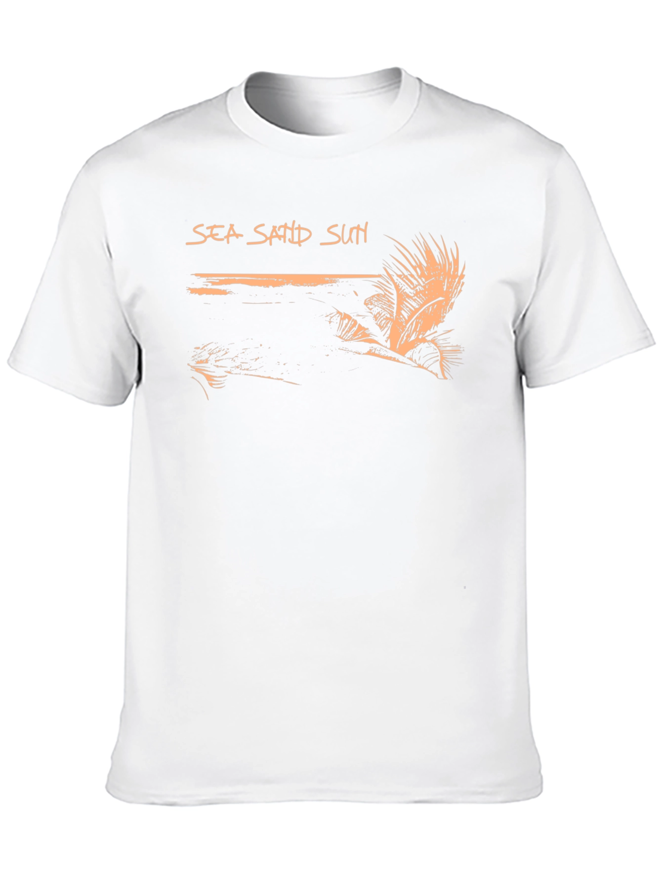 Sea Sand Sun Black Graphic Tee