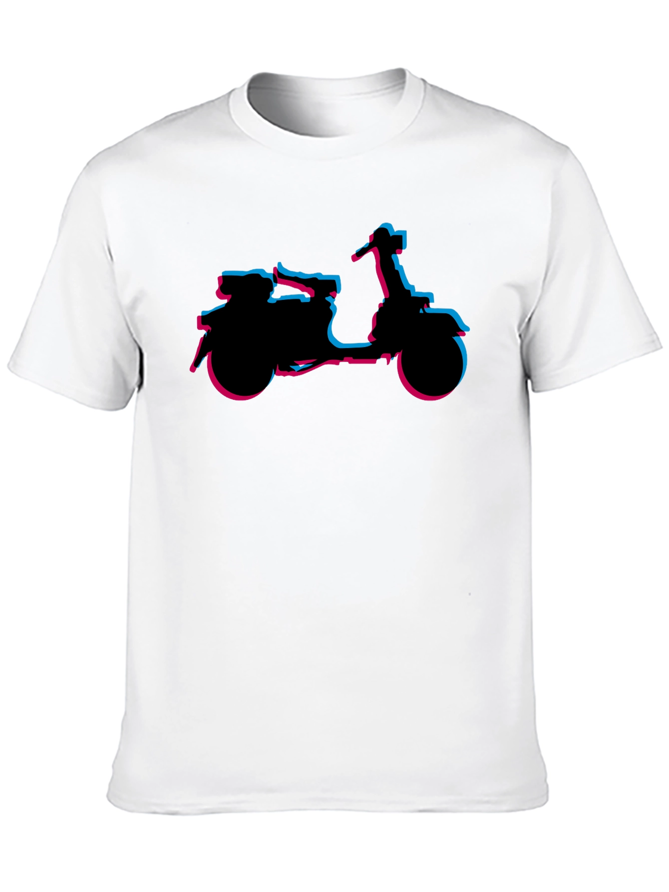 Retro Scooter Graphic Tee - Black