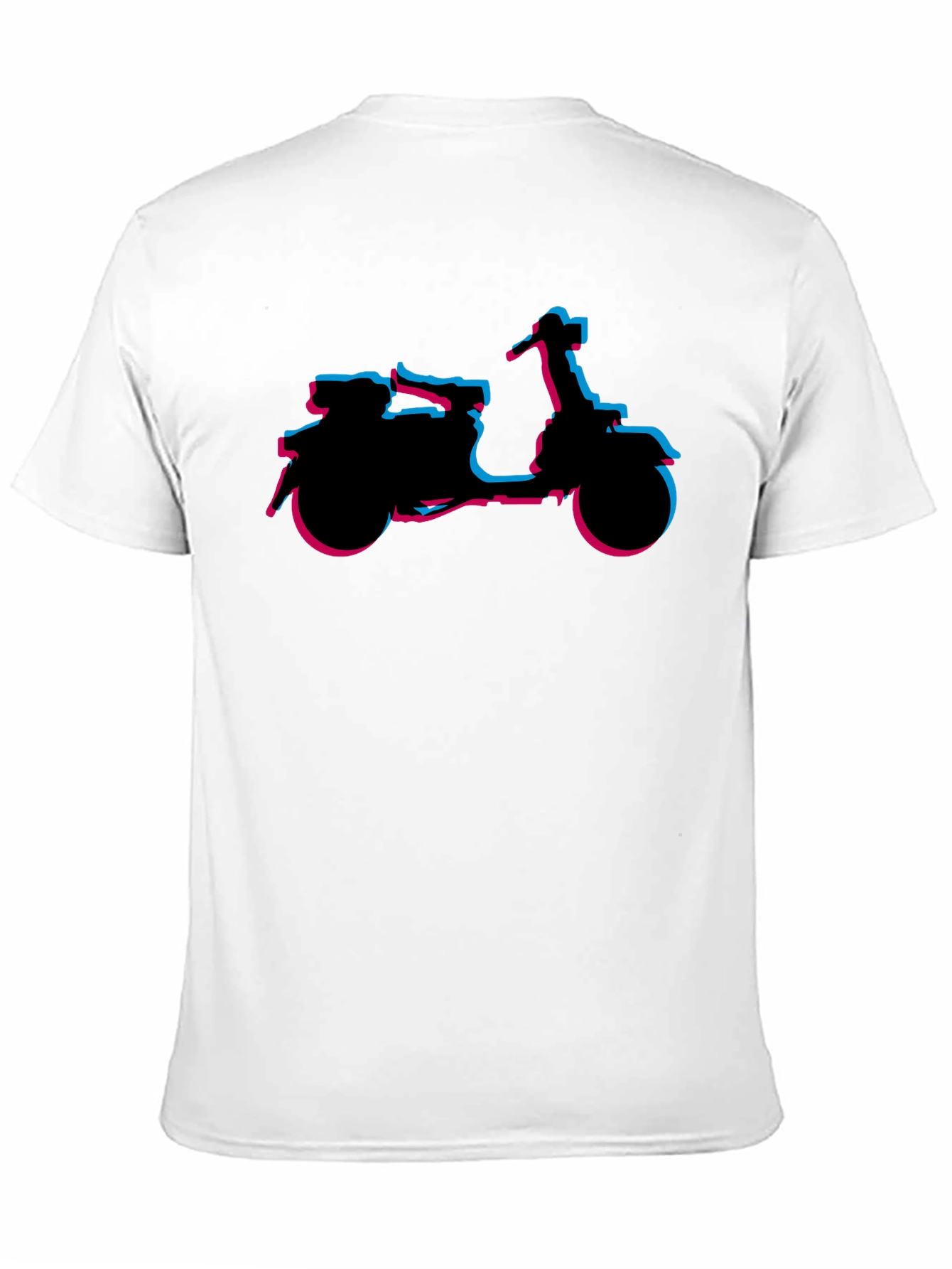 Retro Scooter Graphic Tee - Black