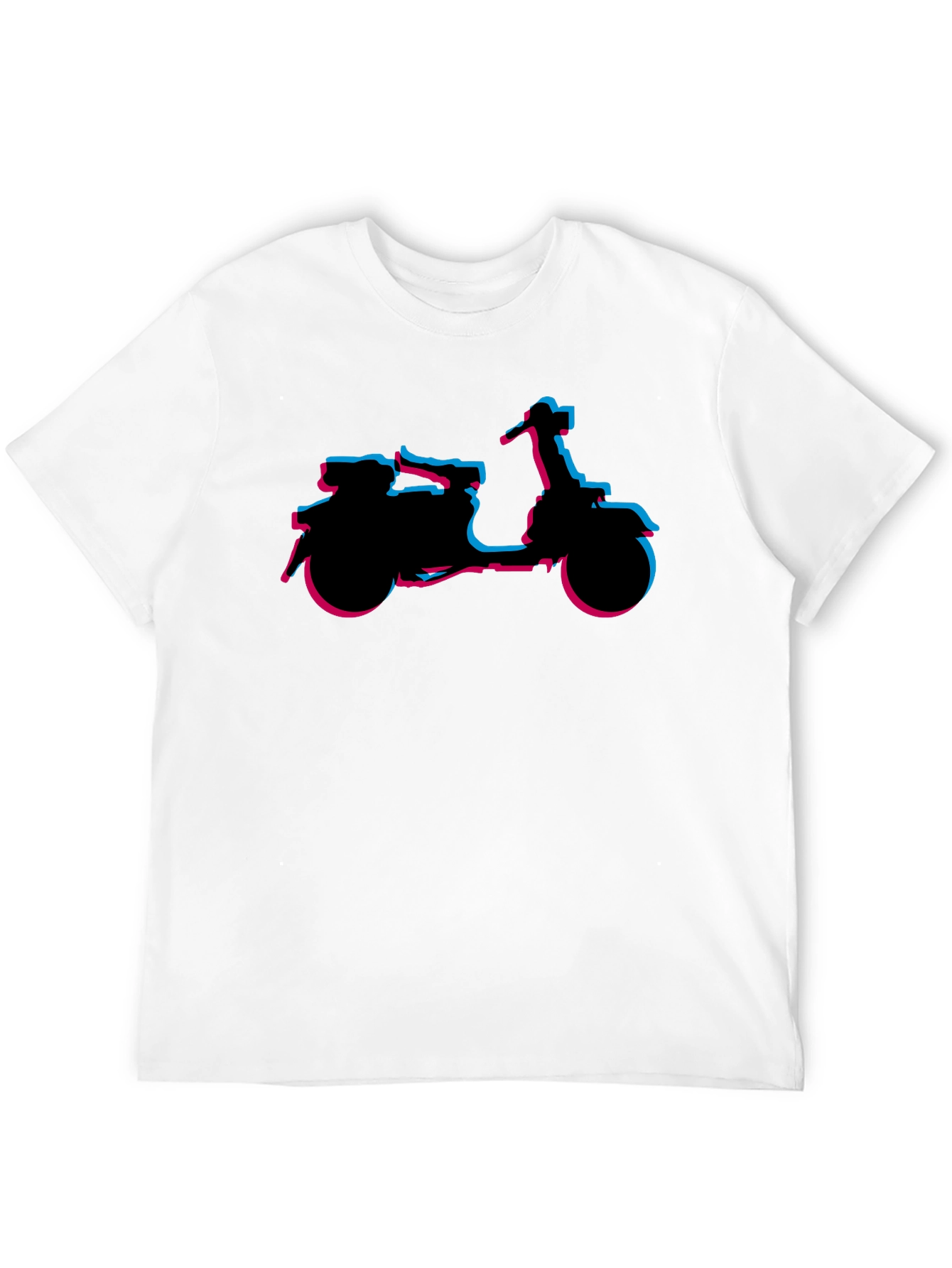 Retro Scooter Graphic Tee - Black