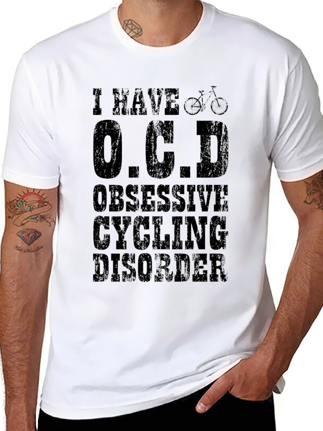 Funny OCD Obsessive Cycling Disorder T-Shirt