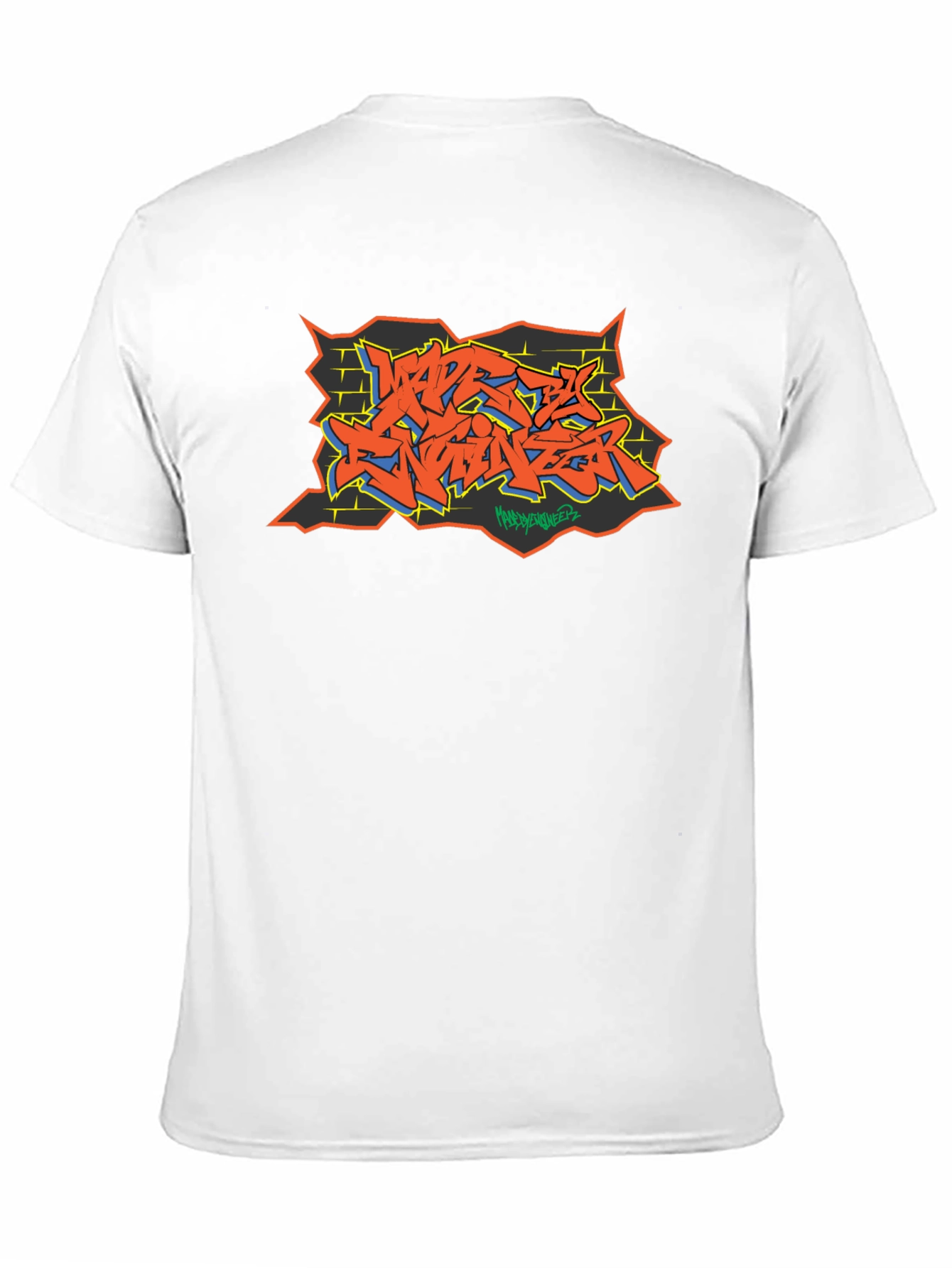 Graffiti Art Black Cotton Tee - Urban Style