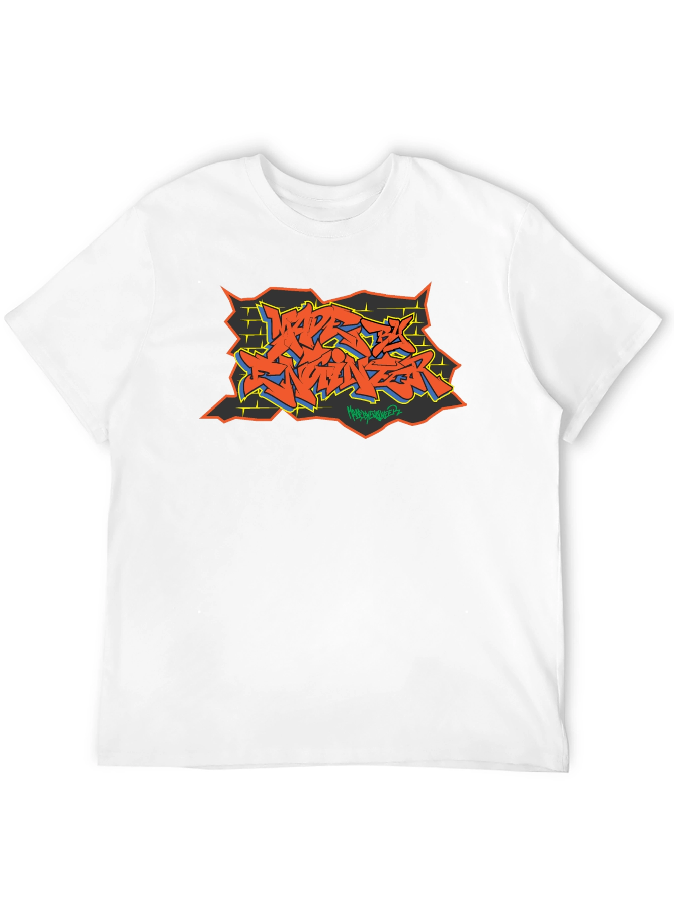 Graffiti Art Black Cotton Tee - Urban Style