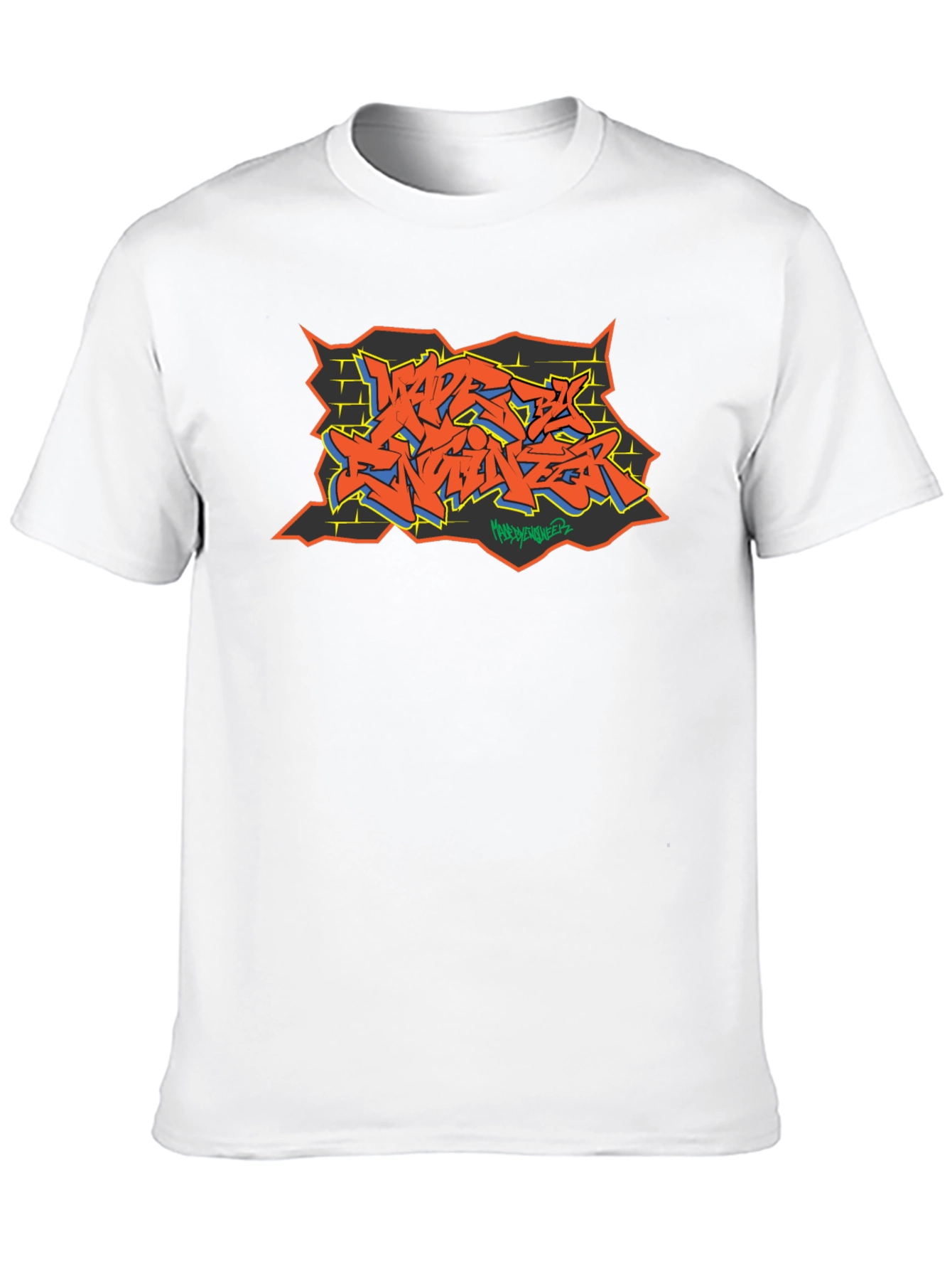 Graffiti Art Black Cotton Tee - Urban Style