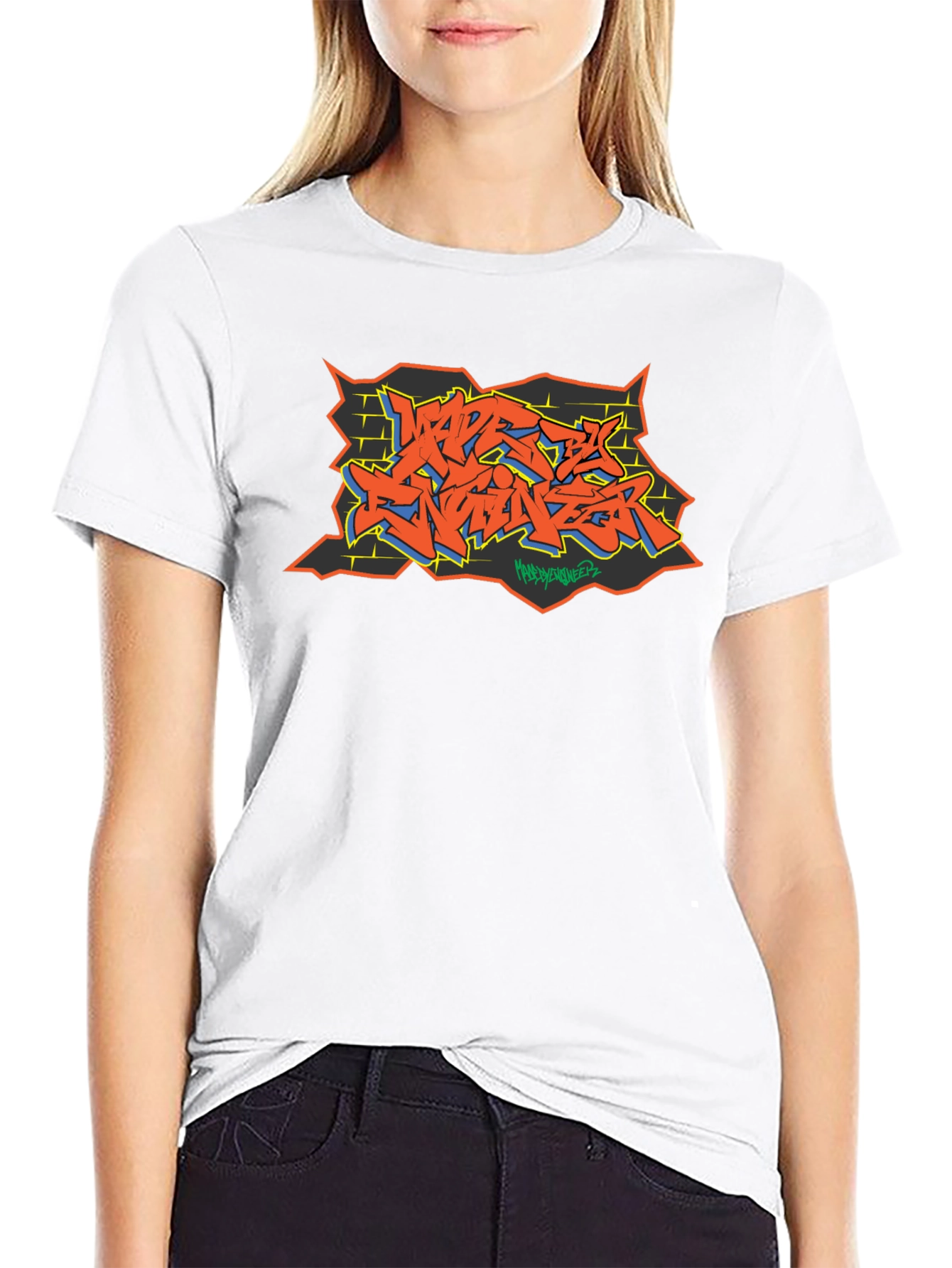 Graffiti Art Black Cotton Tee - Urban Style