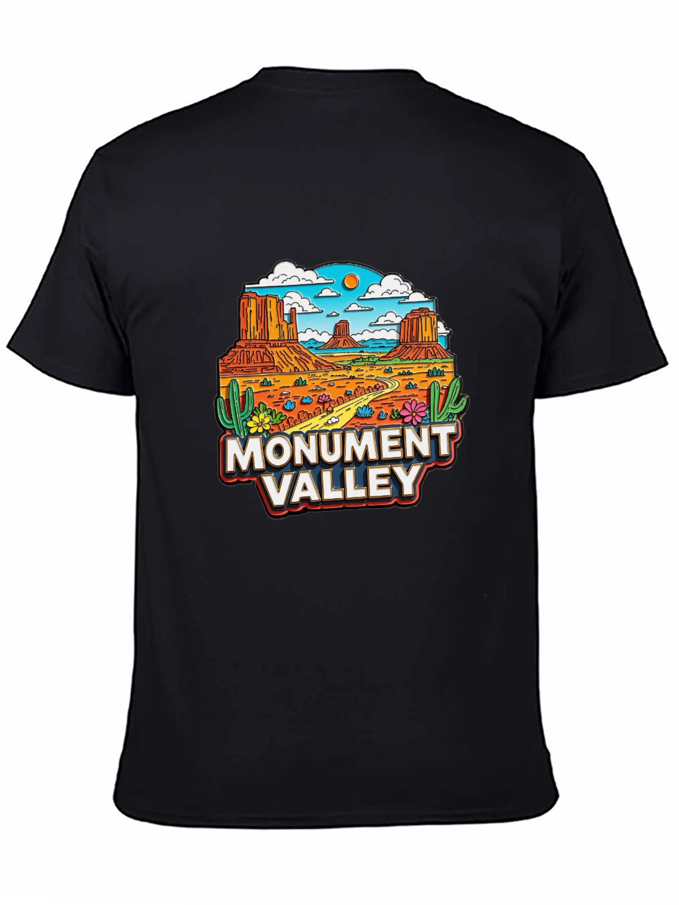 Monument Valley T-Shirt Black Graphic Tee