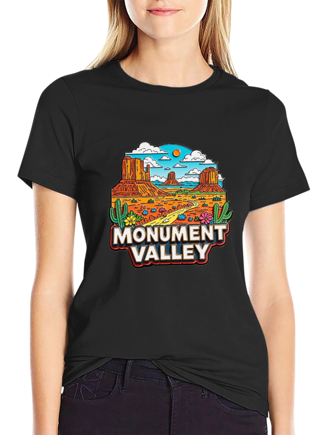Monument Valley T-Shirt Black Graphic Tee