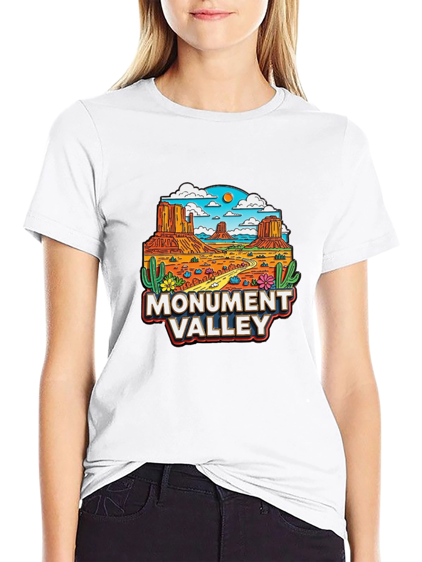 Monument Valley T-Shirt Black Graphic Tee