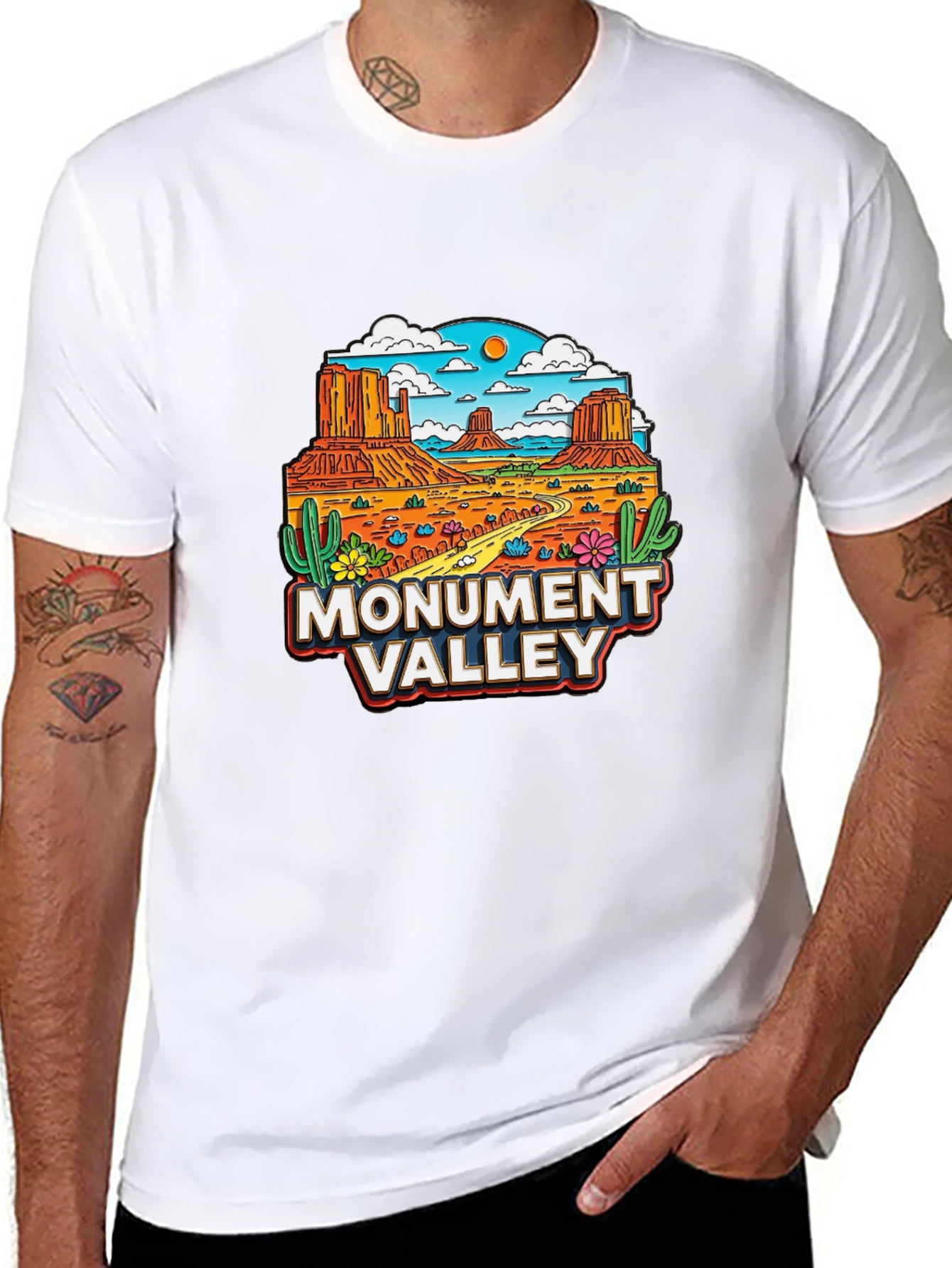 Monument Valley T-Shirt Black Graphic Tee