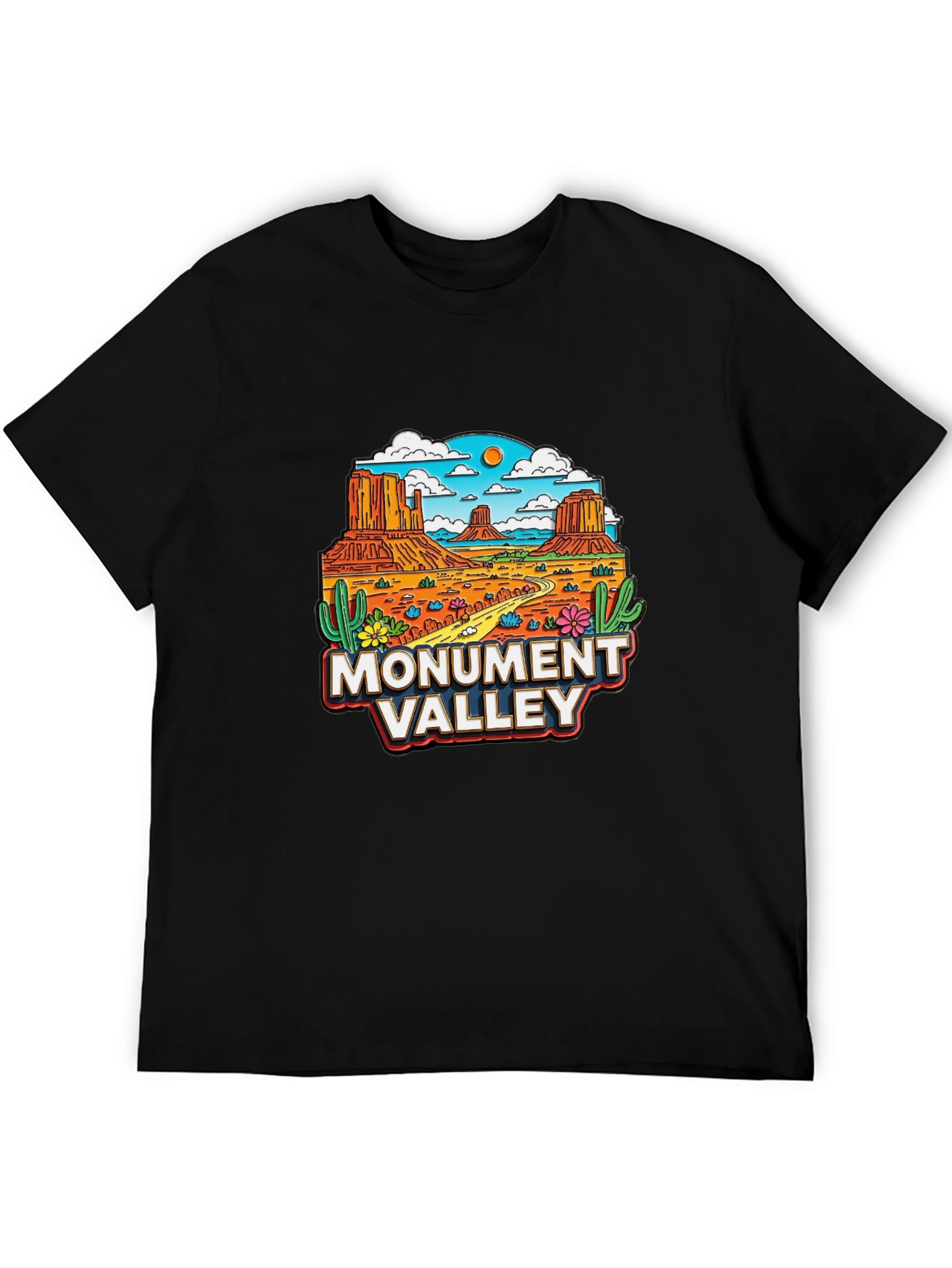 Monument Valley T-Shirt Black Graphic Tee