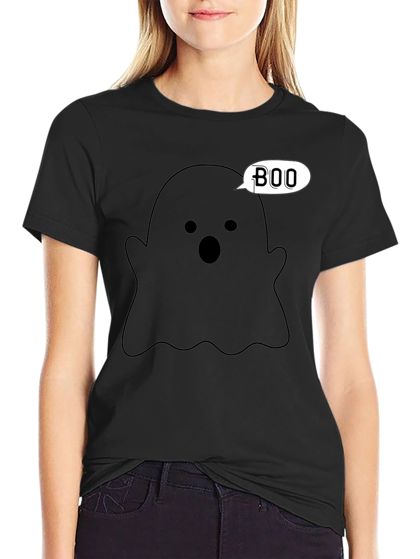 Boo Ghost T-Shirt - Halloween Apparel