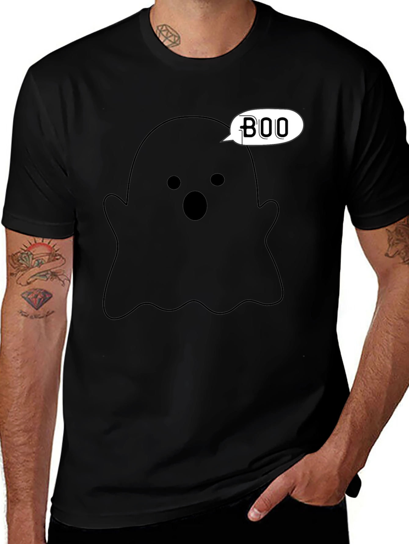 Boo Ghost T-Shirt - Halloween Apparel