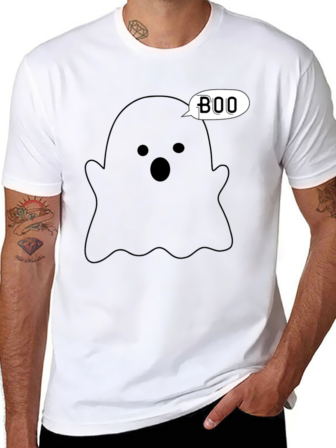 Boo Ghost T-Shirt - Halloween Apparel
