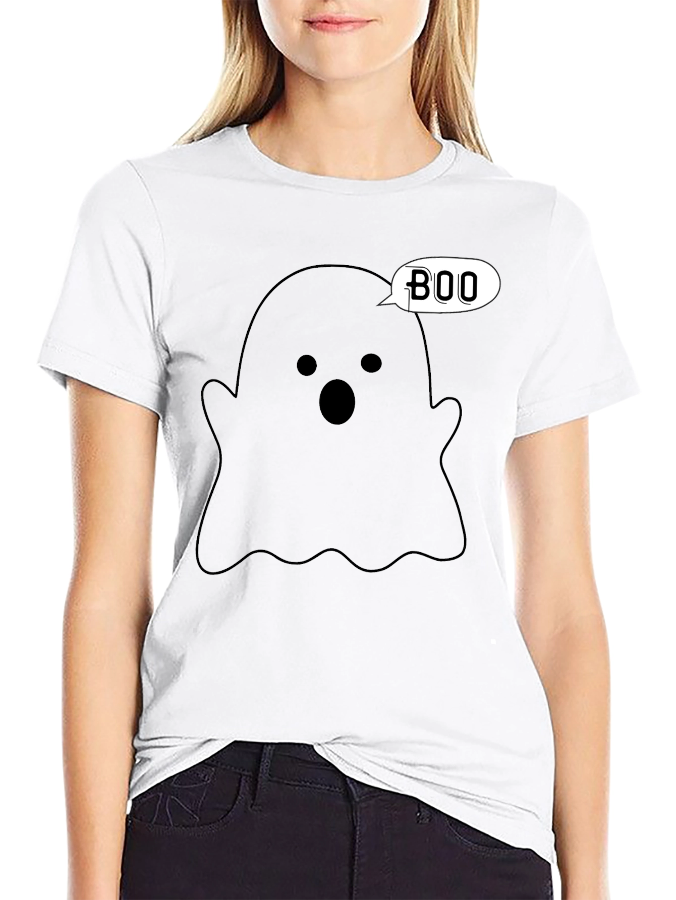Boo Ghost T-Shirt - Halloween Apparel